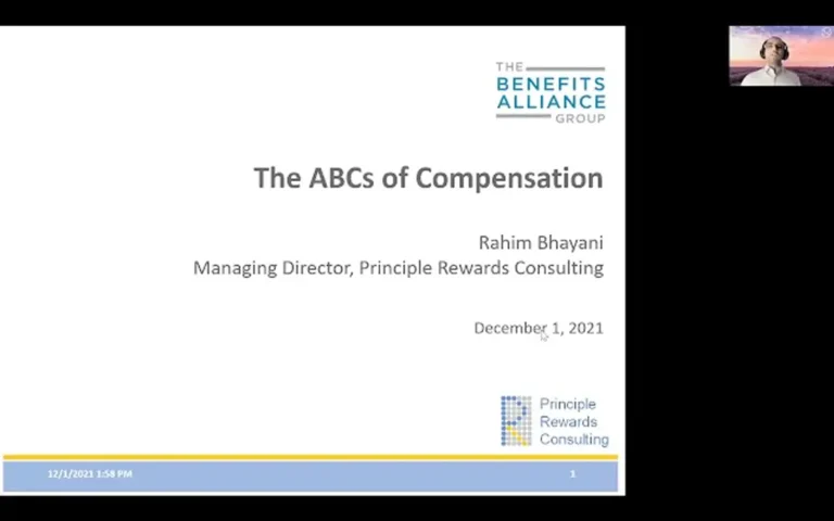 The ABCs of Compensation with Rahim Bhayani - Benefits Alliance