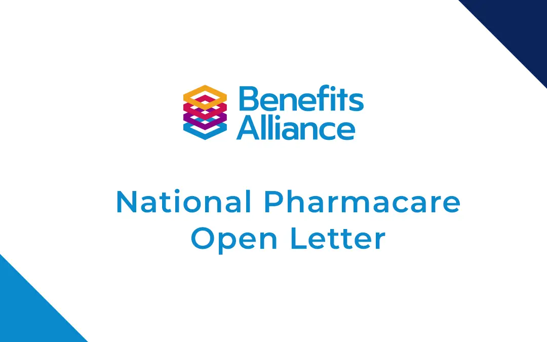 National Pharmacare, an open letter from Benefits Alliance - Benefits Alliance
