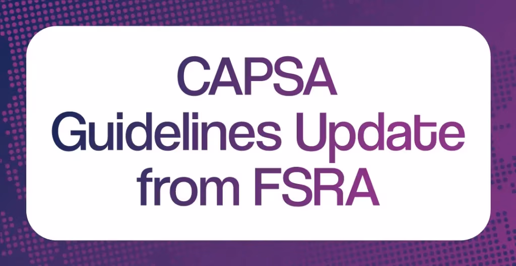 CAPSA Guidelines Update from FSRA - Benefits Alliance