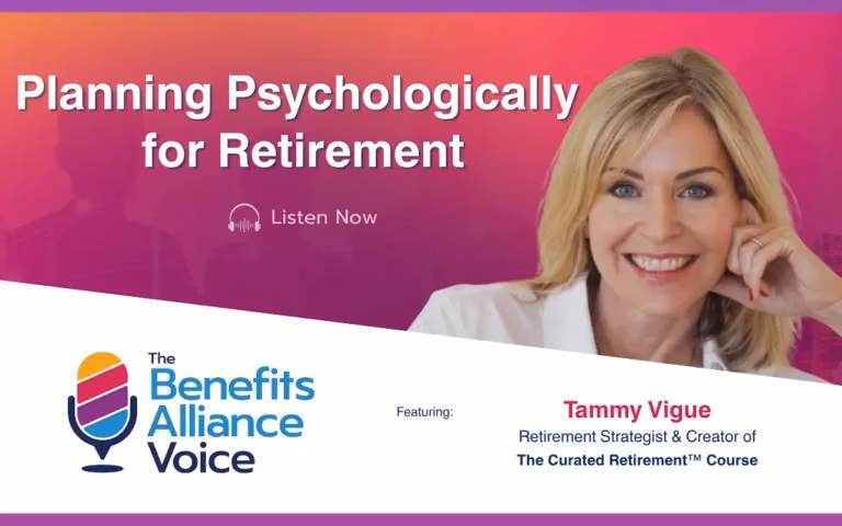 Planning Psychologically for Retirement | Picture of Tammy Vigue - Benefits Alliance