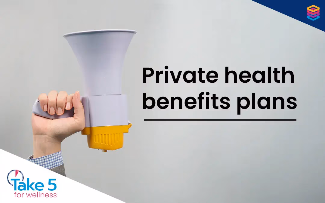 plan members | hand holding a mega phone with the message private health benefits plans next to it - Benefits Alliance