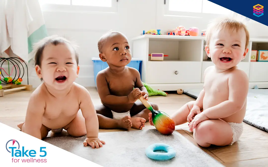 10 reasons for fertility benefits | Three babies seating next to each other - Benefits Alliance